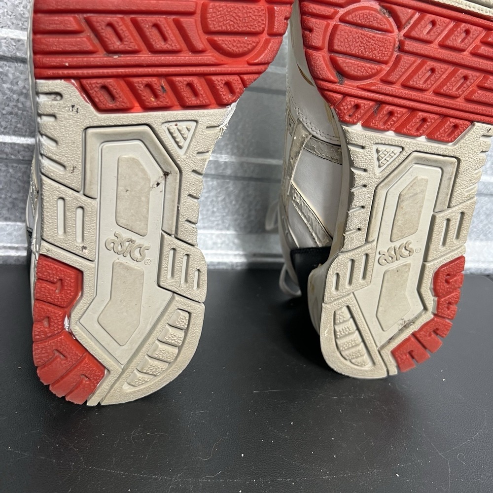 Vintage 90s Asics Mens 9.5 Gel Rage Lo Leather Sneakers Shoes White AS IS Taiwan - Picture 13 of 13